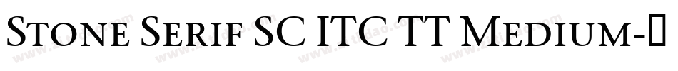 Stone Serif SC ITC TT Medium字体转换
